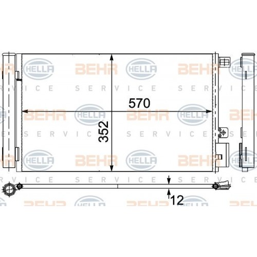 Ψυγείο A/C (Εξωτερικό) FIAT LINEA 2013 - 2015 301006400