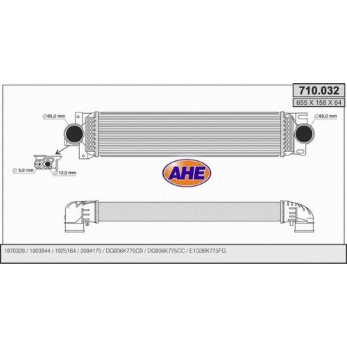 Ψυγείο Intercooler FORD MONDEO 2014 - 2017 318106200