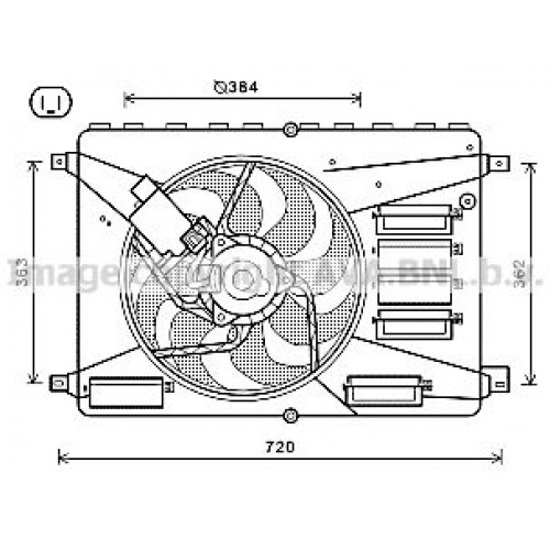 Βεντιλατέρ Νερού FORD S-MAX 2011 - 2015 319006440 Βεντιλατέρ Νερού FORD S-MAX 2011 - 2015 319006440