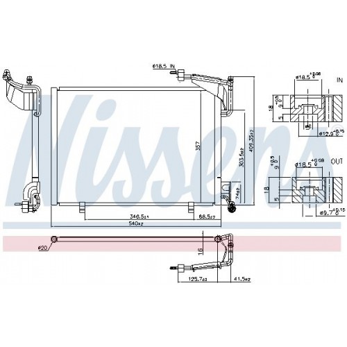 Ψυγείο A/C (Εξωτερικό) FORD FIESTA 2013 - 2016 324006425