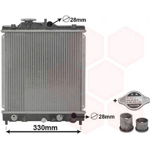 Ψυγείο Νερού HONDA CRX 1992 - 1998 ( EG / H ) 340606330 Ψυγείο Νερού HONDA CRX 1992 - 1998 ( EG / H ) 340606330