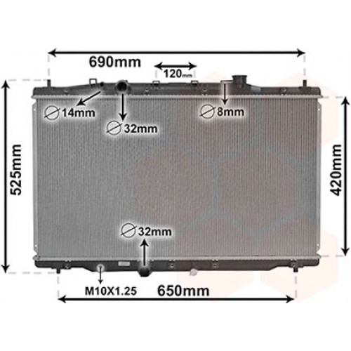 Ψυγείο Νερού HONDA CRV 2013 - 2015 341106320