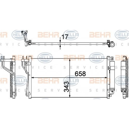 Ψυγείο A/C (Εξωτερικό) HYUNDAI SONATA 2005 - 2010 ( NF ) 367006400