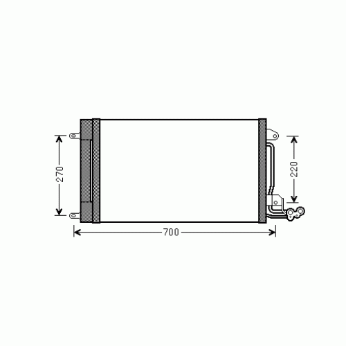 Ψυγείο A/C (Εξωτερικό) SKODA FELICIA 1998 - 2001 ( 6U1/5 ) 059606400