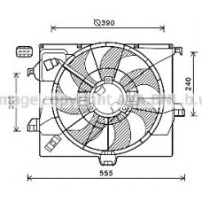 Βεντιλατέρ Νερού HYUNDAI ACCENT 2014 - 2018 (EXPORT TYPE) 377106445