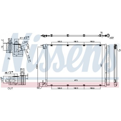 Ψυγείο A/C (Εξωτερικό) MERCEDES S CLASS 2009 - 2014 ( W221 ) 530106400