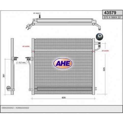 Ψυγείο A/C (Εξωτερικό) MERCEDES M-CLASS 2012 - ( W166 ) 533006400