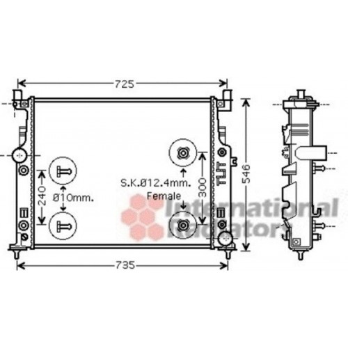 Ψυγείο Νερού MERCEDES R CLASS 2005 - 2010 ( W251, V251 ) 535006300