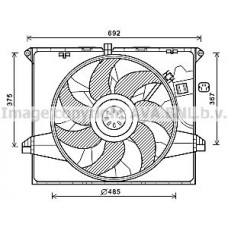 Βεντιλατέρ Νερού MERCEDES R CLASS 2005 - 2010 ( W251, V251 ) 535006440