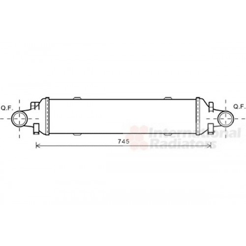 Ψυγείο Intercooler MERCEDES C CLASS 2012 - 2015 ( W204 ) 536006230