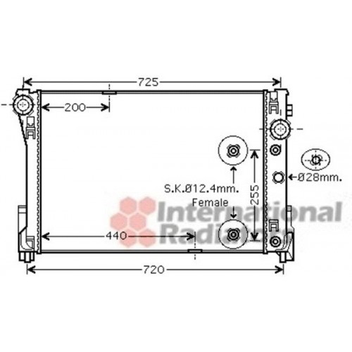 Ψυγείο Νερού MERCEDES C CLASS 2012 - 2015 ( W204 ) 536006320