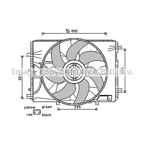 Βεντιλατέρ Νερού MERCEDES C CLASS 2012 - 2015 ( W204 ) 536206450