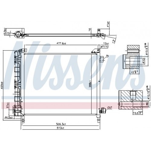 Ψυγείο A/C (Εξωτερικό) NISSAN MICRA 2013 - 2017 ( K13 ) 579106410