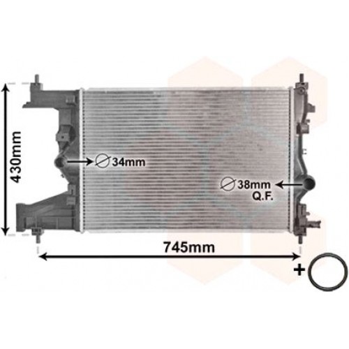 Ψυγείο Νερού OPEL ASTRA 2010 - 2013 ( J ) 600006330