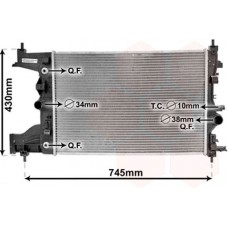 Ψυγείο Νερού OPEL ASTRA 2013 - 2015 ( J ) 600206325