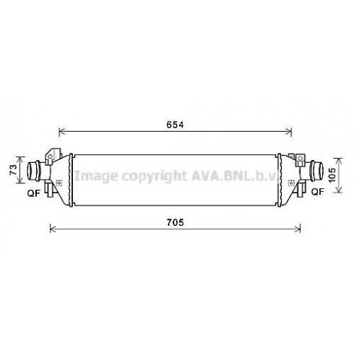 Ψυγείο Intercooler OPEL MOKKA 2012 - 2016 605006220