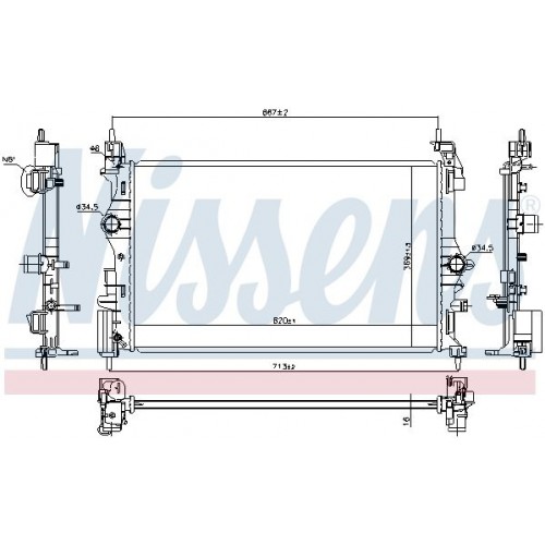 Ψυγείο Νερού OPEL ADAM 2013 - 606006320