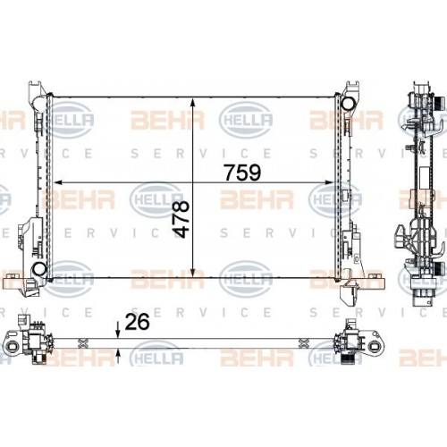 Ψυγείο Νερού OPEL VIVARO 2014 - ( B ) 609006300