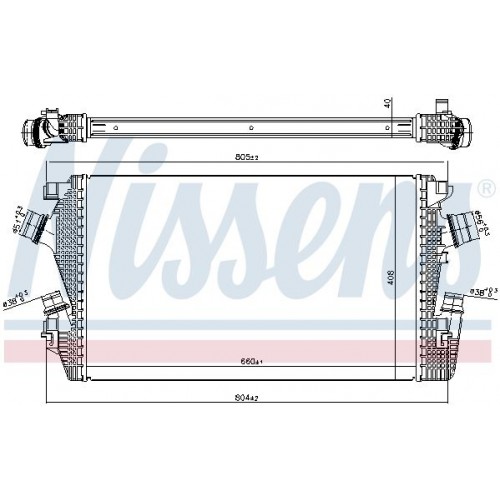 Ψυγείο Intercooler OPEL CASCADA 2013 - 612606240 Ψυγείο Intercooler OPEL CASCADA 2013 - 612606240