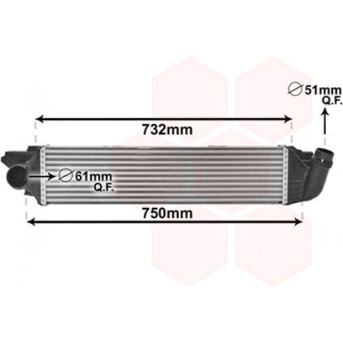 Ψυγείο Intercooler RENAULT TRAFFIC 2014 - 667906200