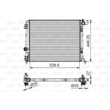 Ψυγείο Νερού RENAULT MEGANE 2015 - 673606320