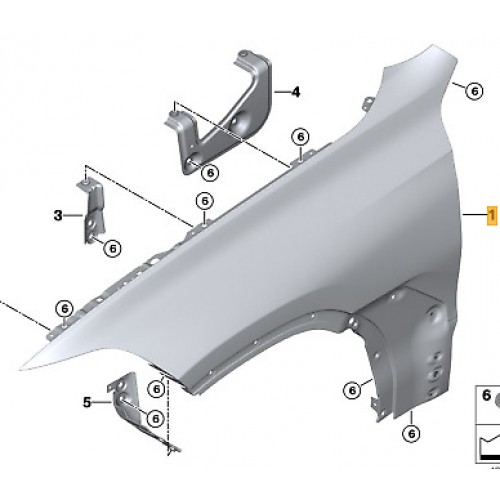 Φτερό BMW X5 2018 - 151200671 Φτερό BMW X5 2018 - 151200671
