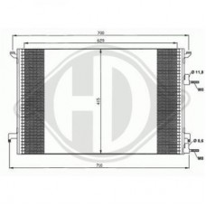 Ψυγείο A/C (Εξωτερικό) SAAB 9-3 2005 - 2008 ( YS3F ) 701206410