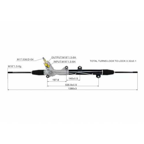Κρεμαργιέρα MERCEDES V CLASS 1996 - 2003 A6384603000