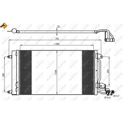 Ψυγείο A/C (Εξωτερικό) SKODA FABIA 2011 - 2014 746006405