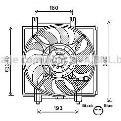 ΒΕΝΤΙΛΑΤΕΡ A/C ΒΕΝΖΙΝΗ - ΠΕΤΡΕΛΑΙΟ (342mm) (2pin) SUBARU LEGACY 2010 - 2015 771006455