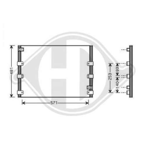 Ψυγείο A/C (Εξωτερικό) TOYOTA LAND CRUISER 1996 - 2003 ( J90 ) 824906400