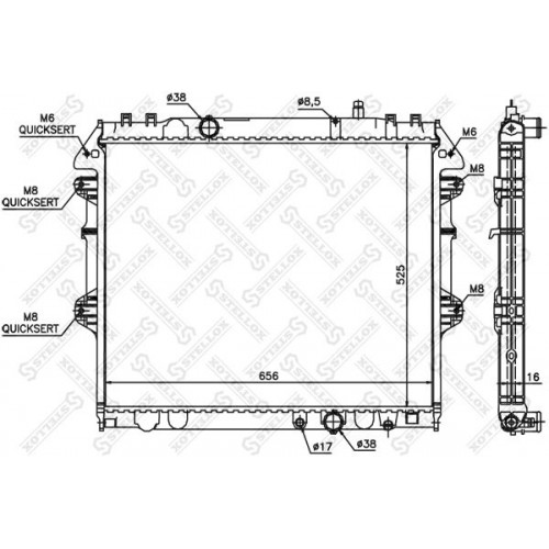 Ψυγείο Νερού TOYOTA HILUX 2012 - 2015 ( KUN15/25 ) 826106310