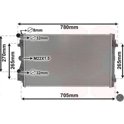 Ψυγείο Νερού VW POLO CROSS 2010 - 2014 876106330