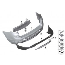 Προφυλακτήρας Βαφόμενος BMW X3 2014 - Πίσω 153103655