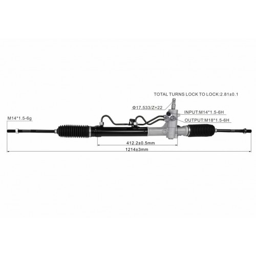 Κρεμαργιέρα FIAT DOBLO 2010 - 2015 ( 152 ) 51938733 Κρεμαργιέρα FIAT DOBLO 2010 - 2015 ( 152 ) 51938733