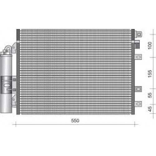 Ψυγείο A/C (Εξωτερικό) RENAULT KANGOO 2003 - 2008 ( KC ) 070306400 Ψυγείο A/C (Εξωτερικό) RENAULT KANGOO 2003 - 2008 ( KC ) 070306400