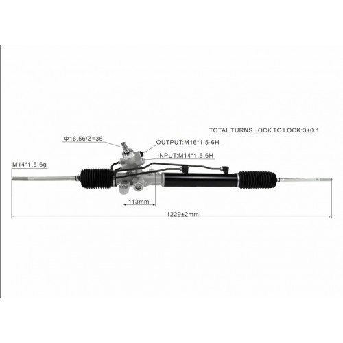 Κρεμαργιέρα HYUNDAI GETZ 2006 - 2009 ( TB ) 57700-1C090 Κρεμαργιέρα HYUNDAI GETZ 2006 - 2009 ( TB ) 57700-1C090