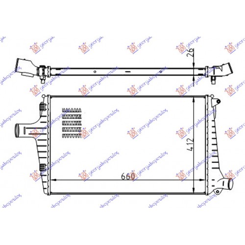 Ψυγείο Intercooler AUDI A6 2002 - 2004 ( 4B ) 012206210