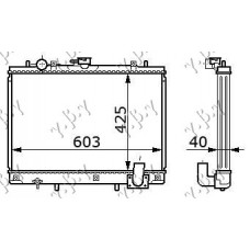 Ψυγείο Νερού MITSUBISHI L200 1999 - 2001 ( K60T ) ( K70T ) 030306300