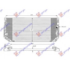 Ψυγείο A/C (Εξωτερικό) TOYOTA COROLLA 1997 - 1999 ( A111 ) 042306410