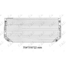 Ψυγείο A/C (Εξωτερικό) TOYOTA COROLLA 1997 - 1999 ( A111 ) 043106410