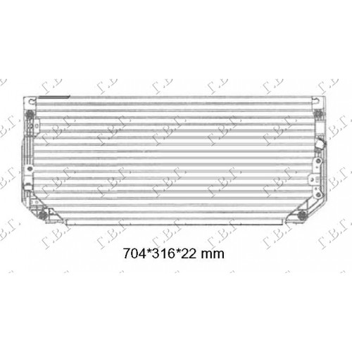Ψυγείο A/C (Εξωτερικό) TOYOTA COROLLA 1997 - 1999 ( A111 ) 043106410