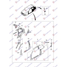 Πλαινό (Πλευρά) CHEVROLET-DAEWOO LANOS 1997 - 2000 ( T100 ) Αριστερά 049101682