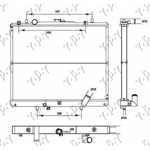 Ψυγείο Νερού MITSUBISHI PAJERO 1998 - 2000 ( V40 ) 064206300