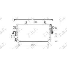 Ψυγείο A/C (Εξωτερικό) NISSAN SUNNY 1991 - 1995 ( N14 ) 076606400
