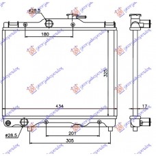 Ψυγείο Νερού TOYOTA STARLET 1990 - 1995 ( EP80/2 ) 078706310