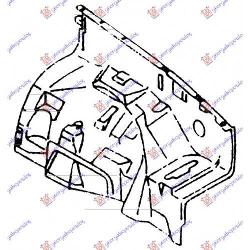 Θόλος Πλαστικός TOYOTA HILUX 1989 - 1997 ( YN85-110 ) Εμπρός Δεξιά 098600811