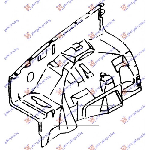 Θόλος Πλαστικός TOYOTA HILUX 1989 - 1997 ( YN85-110 ) Εμπρός Αριστερά 098600812