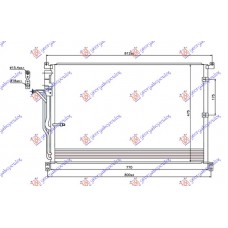 Ψυγείο A/C (Εξωτερικό) AUDI A8 2002 - 2009 ( 4E ) 133906400