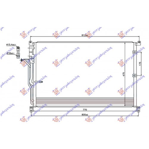 Ψυγείο A/C (Εξωτερικό) AUDI A8 2002 - 2009 ( 4E ) 133906400